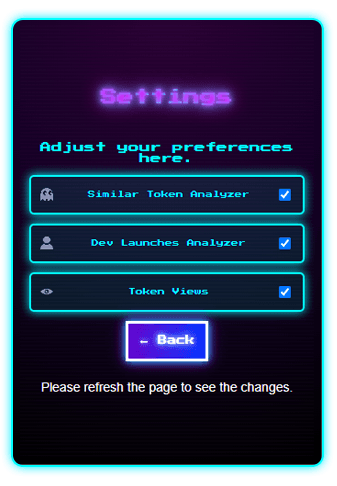 Preferences Feature